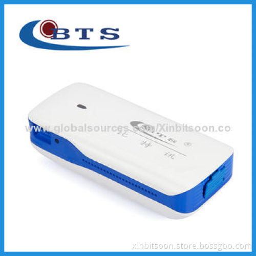 4-in-1 3G Portable Wi-Fi Router with 5200mAh Power Bank Function